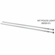Přítlačné tyče pro stan Fiamma Privacy Room Light Kit Poles Light 06020-01- 6 dílů 217 - 290cm