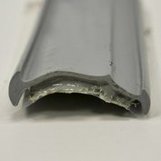 Gumový profil lišty s plastickým těsnění butyl šedý pro lišty Hobby 38mm cena za 1 metr