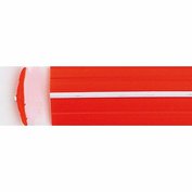 PVC výplň lišty x červená s bílým proužkem šířka 12 mm cena za 1 metr