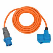 Kabel s CEE + Schuko zásuvkou a CEE zástrčkou, barva oranžová, různé délky - 1,5 m