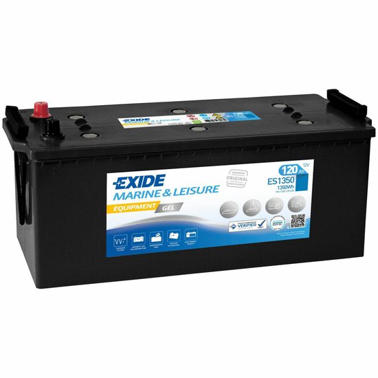 Trakční gelová baterie Exide ES 1350 120Ah 513x189x223mm 40kg