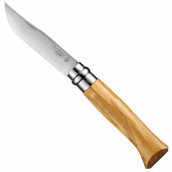 Kapesní nožík Opinel s olivovou střenkou 195 mm