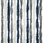 Dekorativní chemlonový závěs 56 x 175 cm pro dveře obytných přívěsů tmavě modrý - bílý - šedý