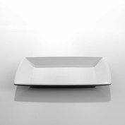 Melaminový desertní talířek GIMEX Quadrato Black and White 20 x 20 cm