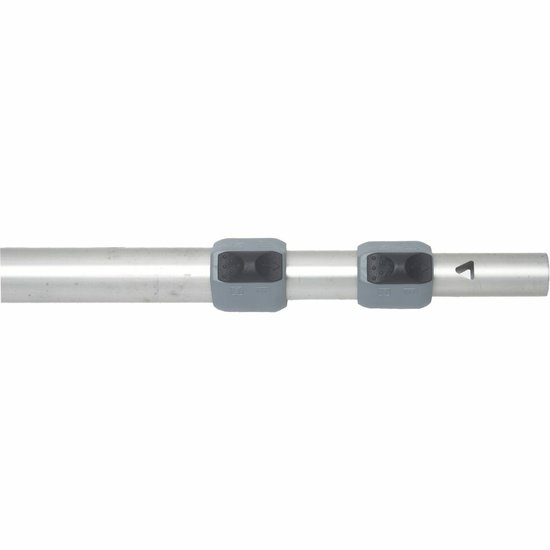 Easy systém třídílná hliníková tyč Piper 115 - 270 s koncovkami 25 a 19 mm