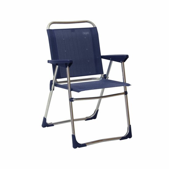 Skládací kempová židle Crespo nízká do 110 kg tmavě modrá