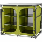 Skládací kempingová skříňka Color Line Double - zelená, 92 × 47 ×  82 cm, 9,3kg