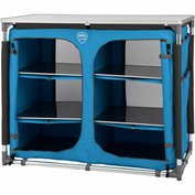 Skládací kempingová skříňka Color Line Double - modrá, 92 × 47 ×  82 cm, 9,3kg